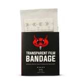 CAM Transparent Aftercare Bandage (Pre-Cut Sheets) - 50 Sheets - 4" x 4" (10cm x 10cm) - Matte